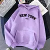 Sudadera con capucha retro estilo americano, estampado de letras, longitud media, casual, holgada, versátil, manga larga, para mujer, otoño