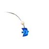 Cadena Larga de Suéter Barroco con Colgante de Pájaro Azul para Mujer, Adecuada para Cuerda Trenzada Vintage, Inspirada en el Océano