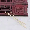 Joyería DIY tocado moño de cobre para el cabello horquilla pequeña para el cabello horquilla para el cabello aguja puntiaguda de 9 caracteres ropa china antigua de metal material hecho a mano B1083