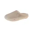 Zapatos cálidos peludos de suela plana para mujer, nuevos 2026 otoño e invierno para exteriores sin cordones, perezosos, de punta cerrada, pantuflas de algodón