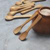 Colher de Chá Mini Pequena de Madeira de Acácia 11cm Colher para Leite em Pó Colher Infantil Mexedor de Café Colher de Madeira Venda no Atacado