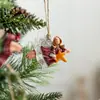 Bestseller transfronterizo: Ángel de resina pintado estilo vintage, adorno de niña retro, decoración colgante para árbol de Navidad, decoración para escaparate, regalo pequeño