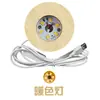 Base de Bola de Cristal Luminosa de Madeira Maciça Suporte de Lâmpada Redondo Luz Noturna LED Luz Branca Luz Quente Plug-in USB Luz de Ambiente