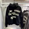 Moletom Cpfm Ye Must Be Born Again Rebirth com Letras de Espuma, Jaqueta de Casal com Forro de Lã
