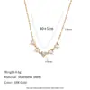 Estilo de Moda Europeo y Americano, Personalidad de Nicho, Pendientes Creativos con Borlas, Acero Inoxidable Chapado en Oro de 18 Quilates, Collar de Zirconia con Forma de Corazón y Corona