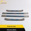 Adequado para Great Wall 19 tira de peitoril de arma tira de guarnição de arma porta-malas pára-choques pedal de boas-vindas anti-risco e faixa brilhante de colisão