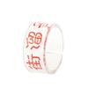 Estoy cansado del mantra, texto creativo personalizado, anillo de apertura de resina, diseño de nicho ins femenino, anillo de comida divertido
