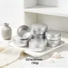 Perfume Sólido Crema Facial Sérum Loción Cosméticos Decantación Portátil Metal Roscado Redondo Caja de Aluminio