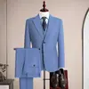 Traje de negocios delgado conjunto de tres piezas estilo coreano nuevo producto para adultos de mediana edad y jóvenes moda casual primavera y otoño 2026 traje ajustado