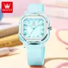 Reloj Estudiante Digital Oris Banda de Silicona de Caricatura Jelly Aspecto de Alta Gama Simple de Nicho Cuadrado de Cuarzo para Hombres y Mujeres