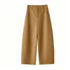 Pantalones cropped curvos de moda versátiles hechos a medida para mujer, nuevo estilo otoño 2026, de cintura alta, adelgazantes, de pierna recta, aptos para petite, de pierna ancha