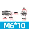Tornillo de bola de acero inoxidable 304 bozi bozi bola de posicionamiento juego de bola de acero émbolo de resorte máquina M2.5-M16