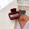 Textura Escarchada Mini Pinza Pequeña Estilo Coreano Accesorios para el Cabello Cuadrado Pinza para Flequillo de Mujer Pinza de Tiburón de Gama Alta Venta al por Mayor
