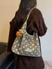 2026 Nuevo Bolso Sencillo Versátil de Lunares de un Hombro para Debajo del Brazo Bolso Cruzado Casual de Moda de Gama Alta para Mujer
