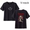 Camiseta de Verão com Gola V de Manga Curta para Casal com Estampa de Animação Jujutsu Kaisen Spell Battle hoodie anime