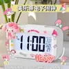 Melody Mini Luminoso Digital Pequeño Despertador Temporizador Estudiante Mesita de Noche Portátil Reloj Escritorio Inteligente Hora Digital