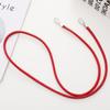 Yi Lian - Nueva cadena cruzada de cuero de 6 mm con cordón redondo para teléfono móvil, colgante resistente a caídas para mujer