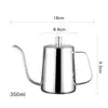 Taza de Acero Inoxidable 304 para Arte Latte Profesional Taza para Espumar Leche de Café Gran Capacidad con Escala Boquilla Puntiaguda Jarra para Arte Latte Engrosada