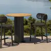 Mesa e Cadeiras Impermeáveis para Exterior Pátio Villa Hotel Terraço Jardim Cadeira de Rattan Impermeável Mobiliário de Rattan para B&B Combinação