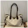 Bolso Gran Capacidad Bolso Mujer 2025 Nueva Moda Bolso de Hombro Nicho Popular Viajero Retro Bolso Tote Transfronterizo