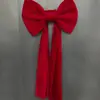 Conjunto de Layout de Quarto de Casamento Decoração de Parede de Fundo da Cabeceira da Cama de Casamento Quarto Masculino e Feminino de Casamento Laço de Veludo Vermelho Arte com Leite