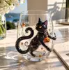 Nueva Cristalería Artesanal de Halloween transfronteriza, taza de vidrio con temática oceánica, taza creativa de vidrio para té y agua
