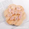 Cristal Rosa Natural Cuentas Cilíndricas Doble Punta DIY Semiacabado Piedra Hibisco Pulsera Collar Accesorios de Joyería Fuente Venta al por Mayor