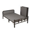 Cama plegable individual para el hogar, cama sencilla, oficina, siesta, dormitorio, descanso para el almuerzo, cama pequeña, casa de alquiler, cama de hierro para adultos