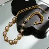 Moda Espanhola Versátil Retrô Flor de Cristal Pedra Preciosa Colar Estilo Europeu e Americano Exagerado Luxo Leve High-End Corrente de Clavícula