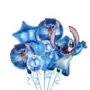 Animación Transfronteriza Lilo y Stitch Stitch Rosa Set de Globos de Película de Aluminio Arreglo de Cumpleaños Globo de Dibujos Animados Papel Día de Año Nuevo