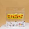 Venta al por mayor Corea del Sur estilo ins vela de cumpleaños vela de carita sonriente amarilla vela de dibujos animados linda red de fiesta arreglo vela