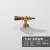 Alça de latão Novo estilo antigo chinês porta de armário guarda-roupa sapateira móveis estilo minimalista francês nogueira alça longa