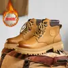 Botines amarillos transfronterizos, nueva colección otoño/invierno 2026, estilo casual versátil, forrados de felpa para abrigar, antideslizantes, botas de montaña para exteriores, modernos