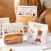 Bolsa de Embalaje para Pan Tostado Horneado 450g Ventana Pan de Molde Mochi Galleta Bolsa de Embalaje Bolsa de Comida Auto-Sellante Venta al por Mayor