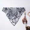 Nuevo Pañuelo Cuadrado de 70*70, Pañuelo para la Cabeza de Dos Colores por Ambos Lados, Estampado de Leopardo, Estilo Sexy, Pañuelo Pequeño Decorativo Versátil de Seda, Producto Nuevo