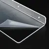 Estante de Almacenamiento de Acrílico Perforado Tipo Lu Estante de Exhibición para Montar en Pared con Separadores Rectos para Cocina, Baño y Tocador Tablero de Almacenamiento