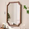 Espejo de pared, espejo de maquillaje, espejo retro estilo chino, espejo de pared autoadhesivo, espejo de tocador de pared para el hogar, estilo retro