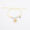 Pulseira atacado barraca de meninas presente para namoradas pulseira de bola de vidro com flor real pulseira trançada de renda estudante diy