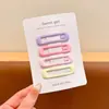 Pinza para el pelo de estrella linda Y2K, Pinza lateral para mujer, Flequillo, Pinza Bb, Pinza para el pelo, Accesorios para la cabeza de colores dopamina para niños