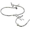 2022 Nuevo ins de Moda Todo-partido Collar Fragmentado Plata Dos Perlas Collar Retro Diseño de Nicho Cadena para la Clavícula