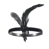 Amazon 1920s Faixa de Cabeça com Penas Europeia e Americana Retrô Festa Performance Baile de Máscaras Strass Incrustado Noiva Adorno de Cabeça Faixa de Cabeça