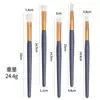 Set de Brochas de Maquillaje Rc de 5 Piezas Transfronterizo Doble Cara Rizador de Pestañas Pincel para Cejas Pincel para Sombras de Ojos Pincel para Corrector con Empaque de Caja de Papel Asequible
