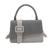 Bolso de Mujer de Charol Simple Temperamento Correa Ins Bolso Exquisito de Hombro Único Bolso de Mano Color Sólido Moda Bolso de Axila Bolso Cruzado