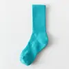 Calcetines Caídos Color Sólido Alta Elasticidad Felpa Unisex Calcetines Largos Protección Cálida para Piernas Toalla Deportiva Cómodos Calcetines de Algodón
