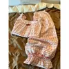 Pijama floral para mujer, conjunto de manga corta y pantalón largo primavera/verano, ropa de casa elegante y dulce, se puede usar para salir, venta al por mayor transfronteriza