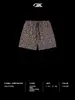 Shorts para Hombre con Estampado de Leopardo Camuflaje Moda Callejera 360g Estilo Americano Leopardo Felpa Inferior Cintura Elástica Diseño