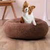 Casa para Perro Donut Relleno Nido de Invierno para Mascotas Nido de Gato Cálido Suministros para Mascotas Cama para Perro Cama para Mascotas Esterilla para Mascotas