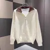 Cárdigan de Punto con Bloques de Color y Solapa Otoño/Invierno 2025 para Hombre, Suéter Casual Simple, Ropa de Abrigo Holgada, Oversize, Top para Hombre