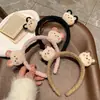 Oso Lindo Banda para el Cabello Femenina Ins Corea del Sur Cordero Lavar la Cara Banda para el Cabello Celebridad de Internet Maquillaje Antideslizante Pinza para el Cabello Presionada Sombrerería