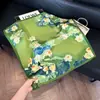 Lenço Profissional Vintage Flor de Castanha Preta 70 Lenço Feminino Moda Primavera e Verão Versátil Lenço/Xale de Seda de Amora Artificial